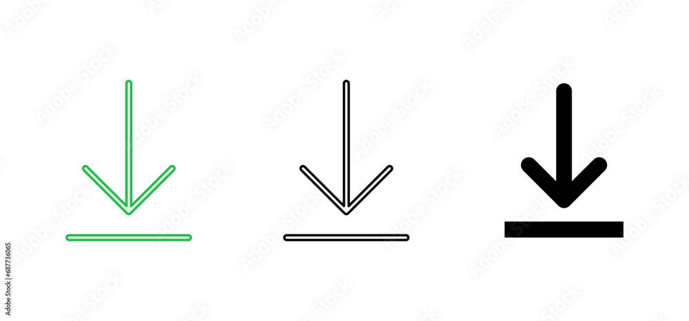 Download icon set. Download vector icon Download icon set. Download vector icon
