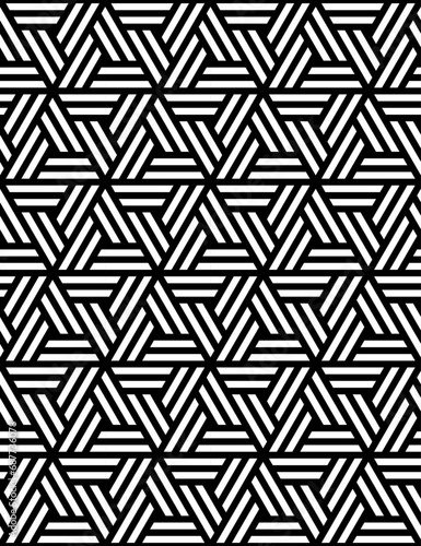 Retro geometric seamless pattern vector image
