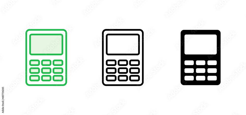 Calculator icon set. Accounting calculator icon. calculator vector Calculator icon set. Accounting calculator icon. calculator vector