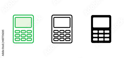 Calculator icon set. Accounting calculator icon. calculator vector
