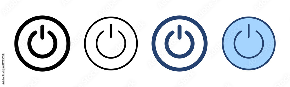 Power icon vector. Power Switch sign and symbol. Electric power Power icon vector. Power Switch sign and symbol. Electric power