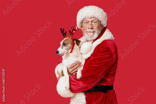 Santa Claus with cute Jack ...