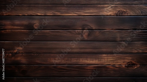 Deep dark wooden texture that creates the impression of naturalness and quality