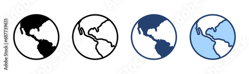 World map vector. Worldmap sign and symbol. Globe icon