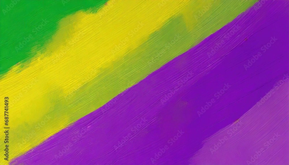 Obraz premium Mardi Gras background. Yellow, purple, and green. Generative AI