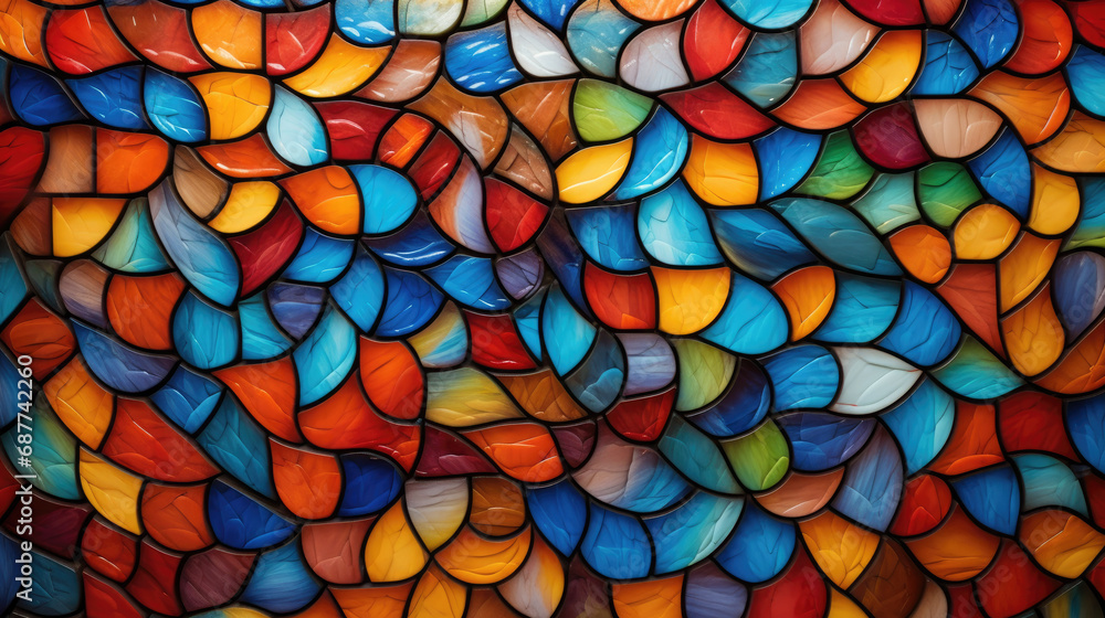 Lively Colorful Ceramic Tile Mosaic Lively Colorful Ceramic Tile Mosaic