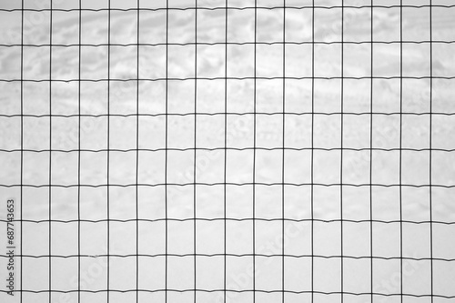 metal mesh chain-link on a white background
