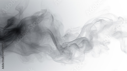 Abstract background scene of back and white colored smoke clouds.