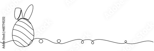 illustration of a easter egg line art style for background vector