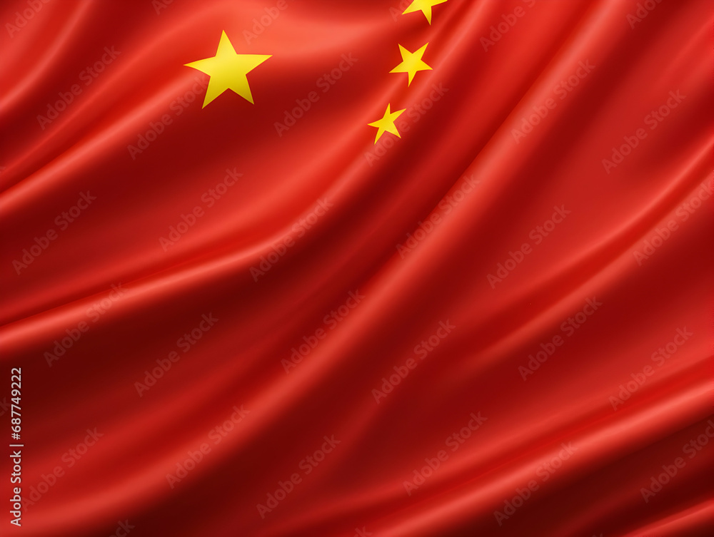 China national flag background, China flag weaving made by silk cloth fabric, China background, ai generated image China national flag background, China flag weaving made by silk cloth fabric, China background, ai generated image