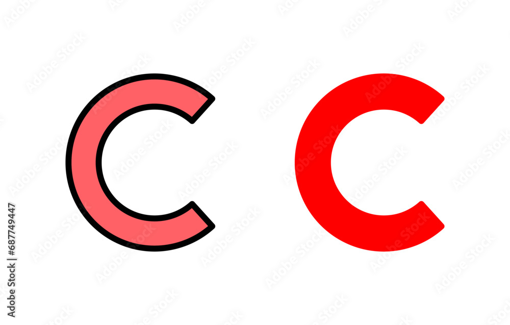 Copyright icon set illustration. copyright sign and symbol Copyright icon set illustration. copyright sign and symbol