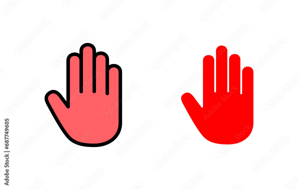 Hand icon set illustration. hand sign and symbol. hand gesture Hand icon set illustration. hand sign and symbol. hand gesture