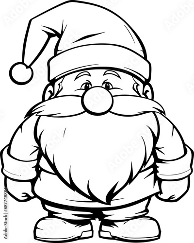 Gnome dwarf catoon drawing