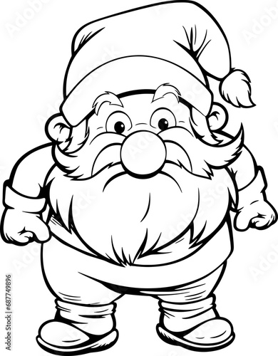Gnome dwarf catoon drawing