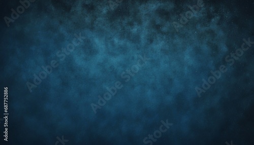 Abstract dark blue background with vintage grunge texture. Empty space for design.