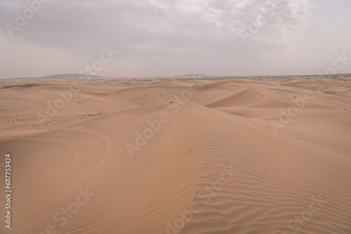 Corrosive sand in the Gobi desert in Inner Mongolia region  China