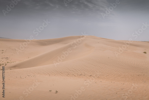 Sand dunes in the Gobi Desert in Inner Mongolia  China