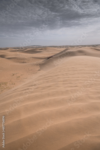 The Badain Jaran Desert is a desert in China  vertical image