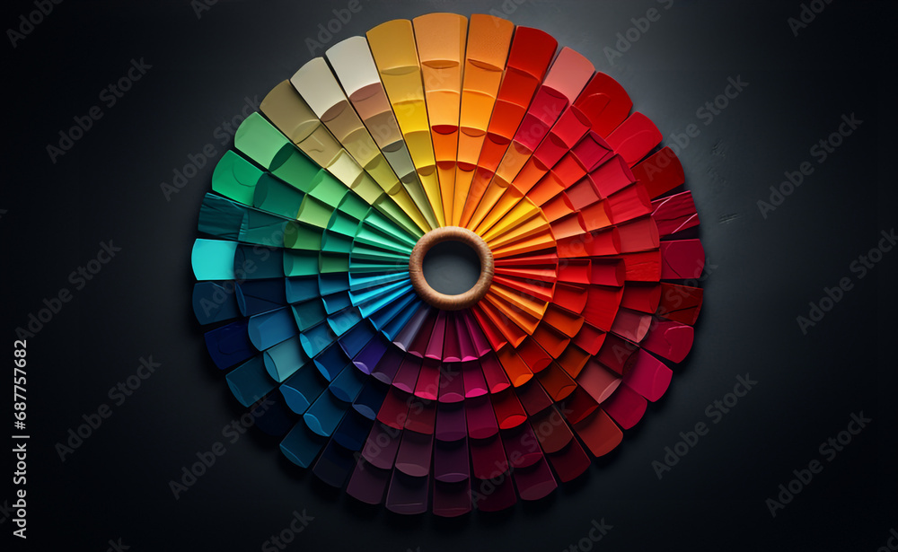 Fototapeta premium circle of nuancier couleurs