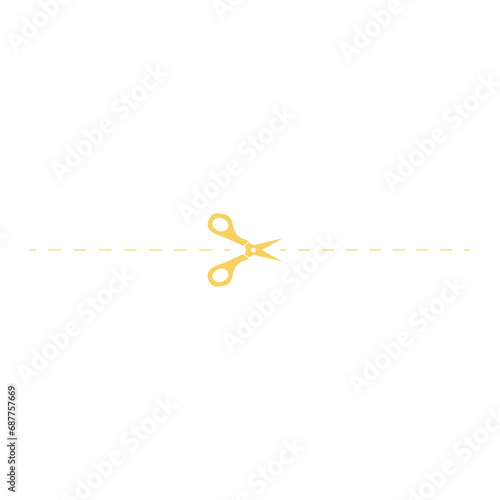 Gold Scissor Element