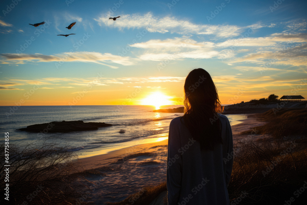 photo of a person / people on the beach in the style of Intrepid traveler, traveling on a shoestring, tramping, hiking and tracking - Wandering lonely but content soul on a wild beach - photo of a person / people on the beach in the style of Intrepid traveler, traveling on a shoestring, tramping, hiking and tracking - Wandering lonely but content soul on a wild beach -