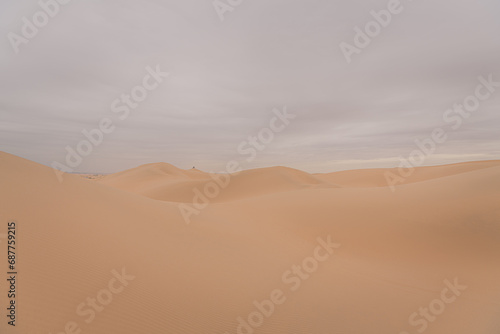 Desert scene in Wuhai . Inner Mongolia. China.