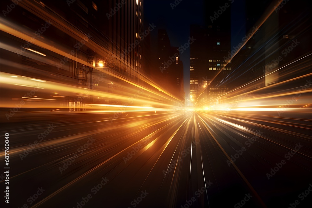 Blur Lights with Long Exposure Technique, Fast Motion Car Lights Effect at Night Street. Blur Lights with Long Exposure Technique, Fast Motion Car Lights Effect at Night Street.
