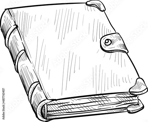 book handdrawn illustration
