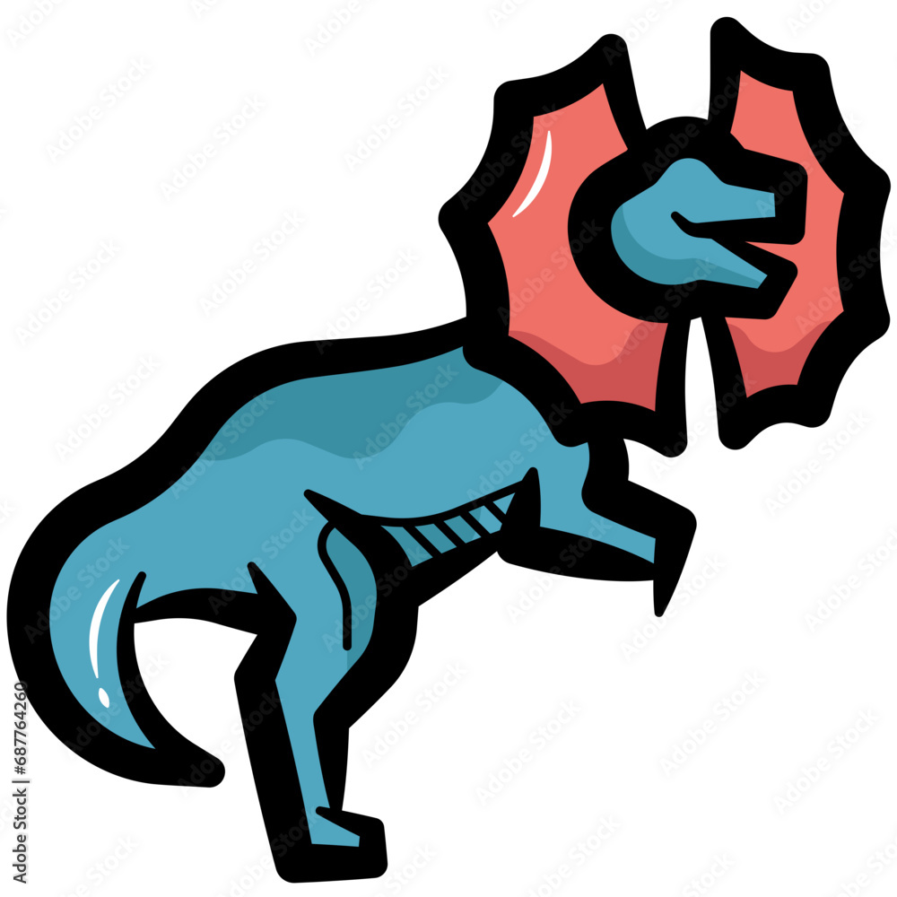 Dilophosaurus Icon Dilophosaurus Icon