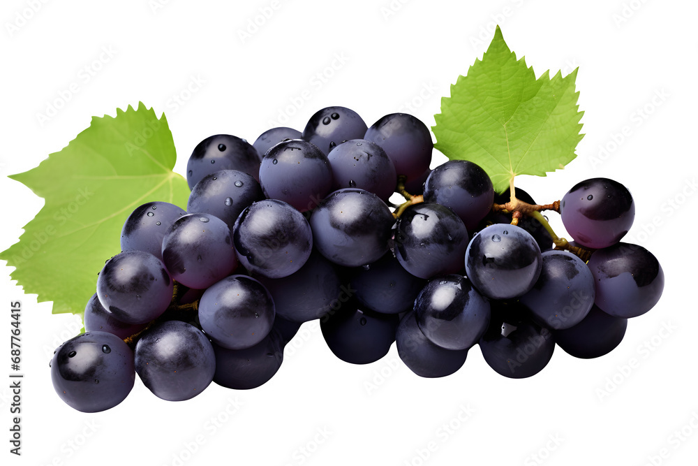 Grapes bunch isolated on transparent background Grapes bunch isolated on transparent background