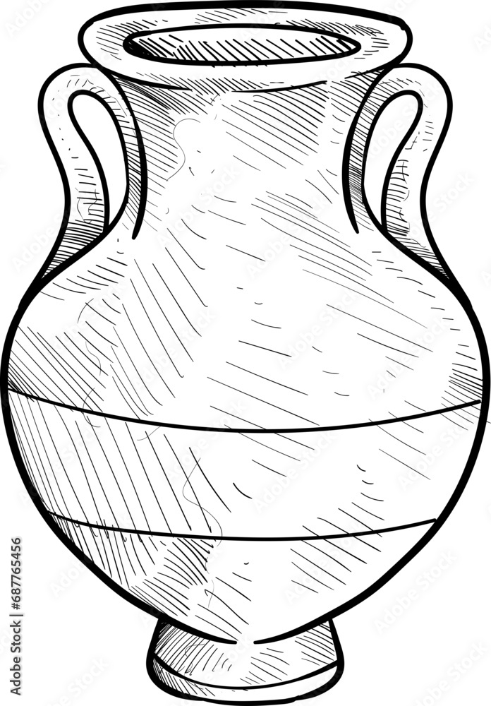 antique urn handdrawn illustration antique urn handdrawn illustration
