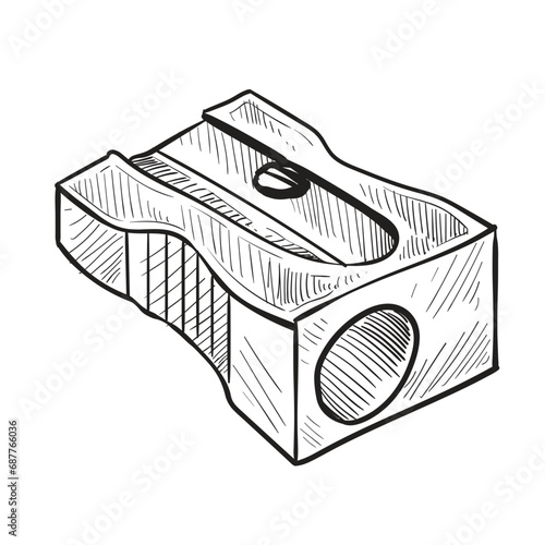 sharpener handdrawn illustration