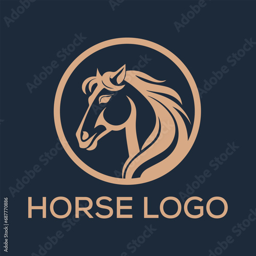 Horse farm logo vector template