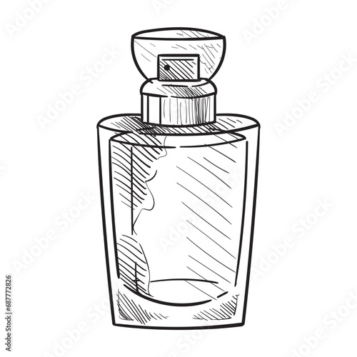 perfume handdrawn illustration