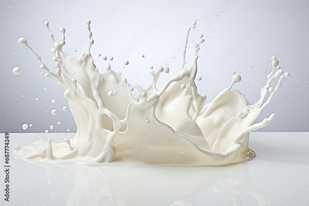 Milk. Splashes of milk. Generative AI. Milk. Splashes of milk. Generative AI.