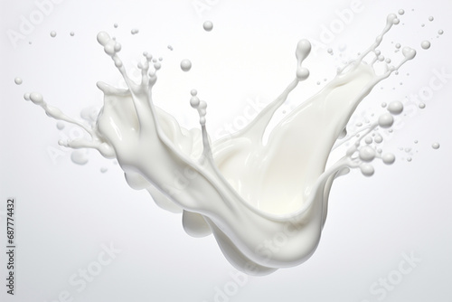 Milk. Splashes of milk. Generative AI.