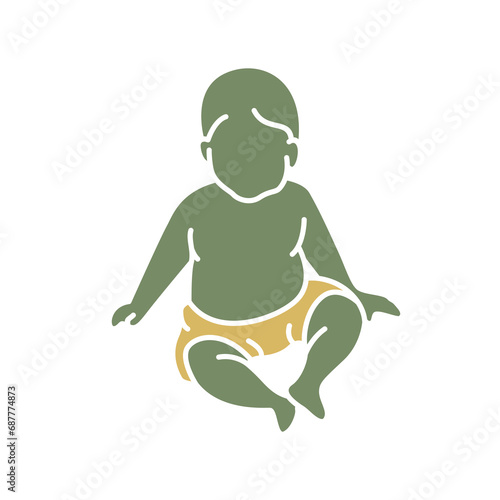 Cute Baby Kids Silhouette 6
