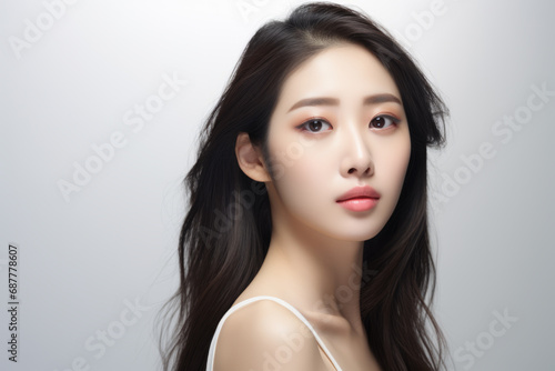 Asian woman posing, korean model, portrait