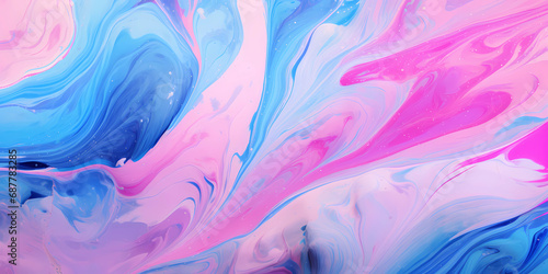 blue and pink color swirl background