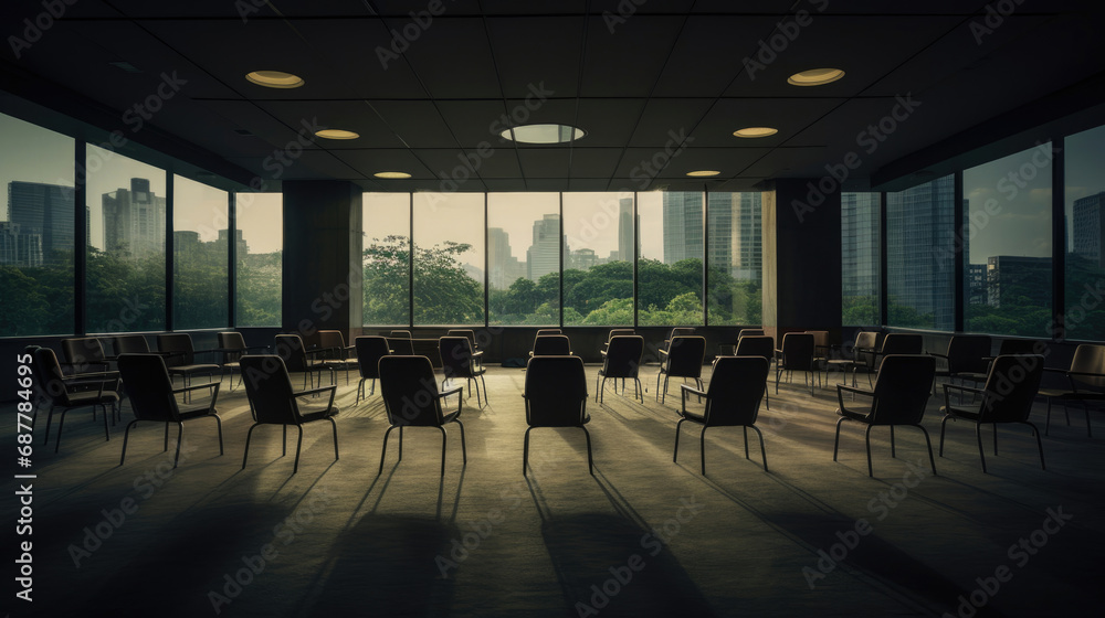 Empty conference room