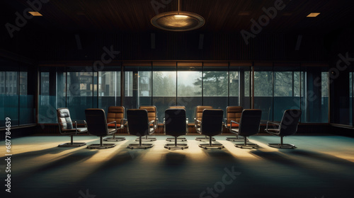 Empty conference room © Veniamin Kraskov