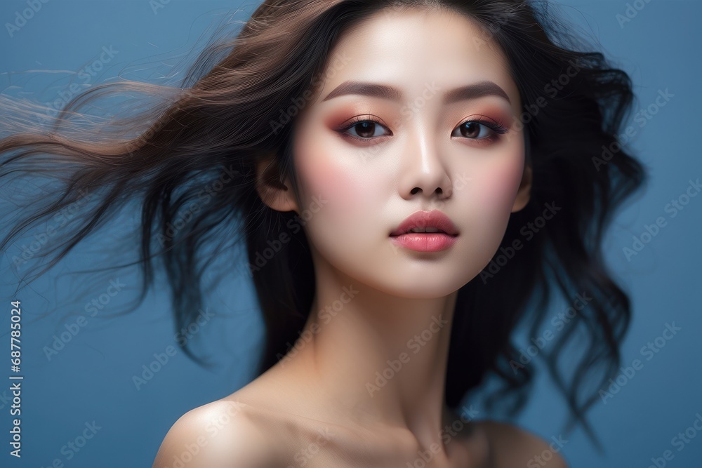 Portrait of Asian teenager posing for photo in studio Portrait of Asian teenager posing for photo in studio