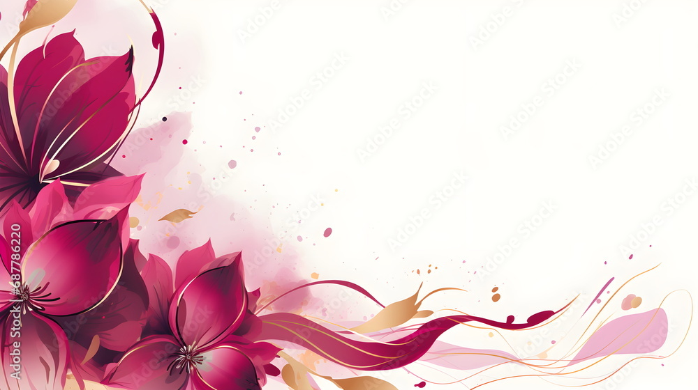 Abstract Magenta background. VIP Invitation, wedding and celebration card.