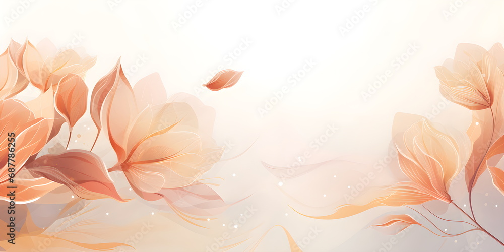 Abstract Peach color background. VIP Invitation, wedding and celebration card.