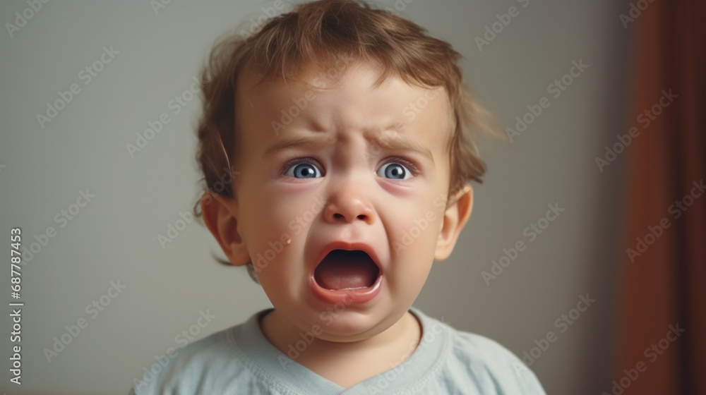 closeup photo of a cute little baby boy child crying and screaming isolated, childhood, unhappy, emotion, sad, sadness, pain closeup photo of a cute little baby boy child crying and screaming isolated, childhood, unhappy, emotion, sad, sadness, pain