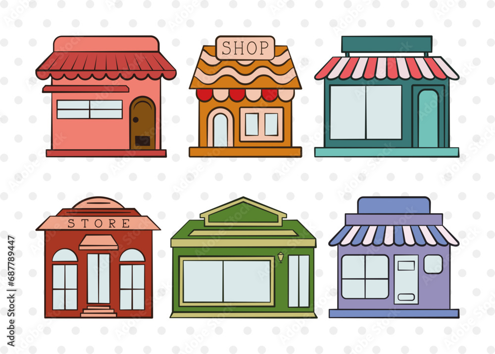 Shop SVG, Shop Clipart, Super Shop Svg, Market Svg, Store Svg, Buildings Shop Svg, Small Shop Svg, Shop Bundle