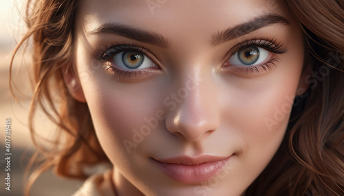 Wallpaper Mural AI generated portrait of a Beautiful woman Torontodigital.ca