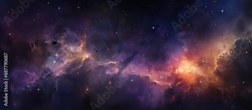 Cosmic backdrop with stars, constellations, galaxies, nebulae, and celestial formations.