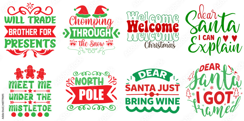 Merry Christmas and Winter Labels And Badges Bundle Christmas Vector Illustration for Label, Bookmark, Postcard Merry Christmas and Winter Labels And Badges Bundle Christmas Vector Illustration for Label, Bookmark, Postcard