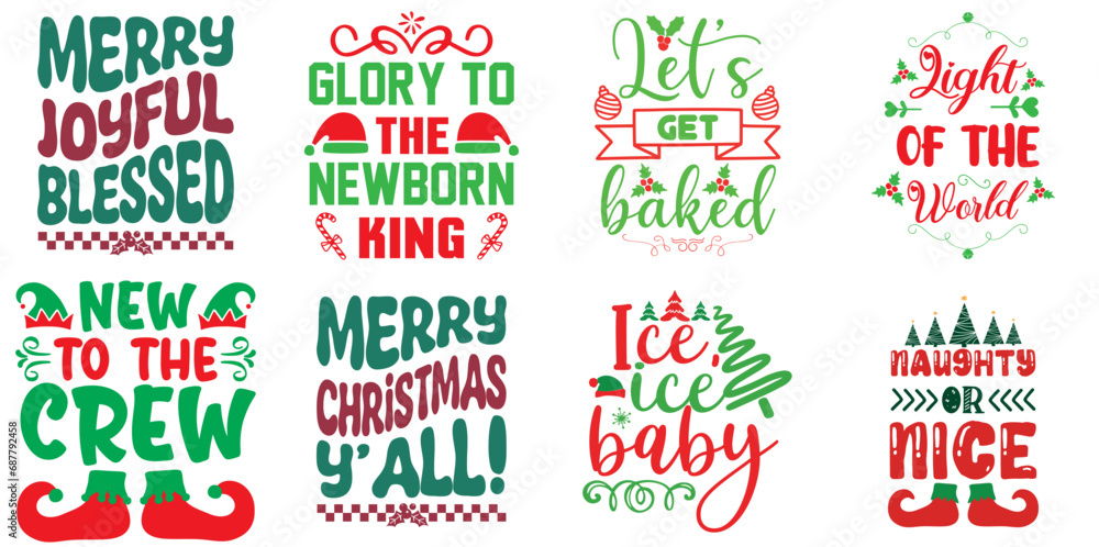 Christmas and Winter Trendy Retro Style Illustration Bundle Christmas Vector Illustration for Greeting Card, Advertising, Banner Christmas and Winter Trendy Retro Style Illustration Bundle Christmas Vector Illustration for Greeting Card, Advertising, Banner